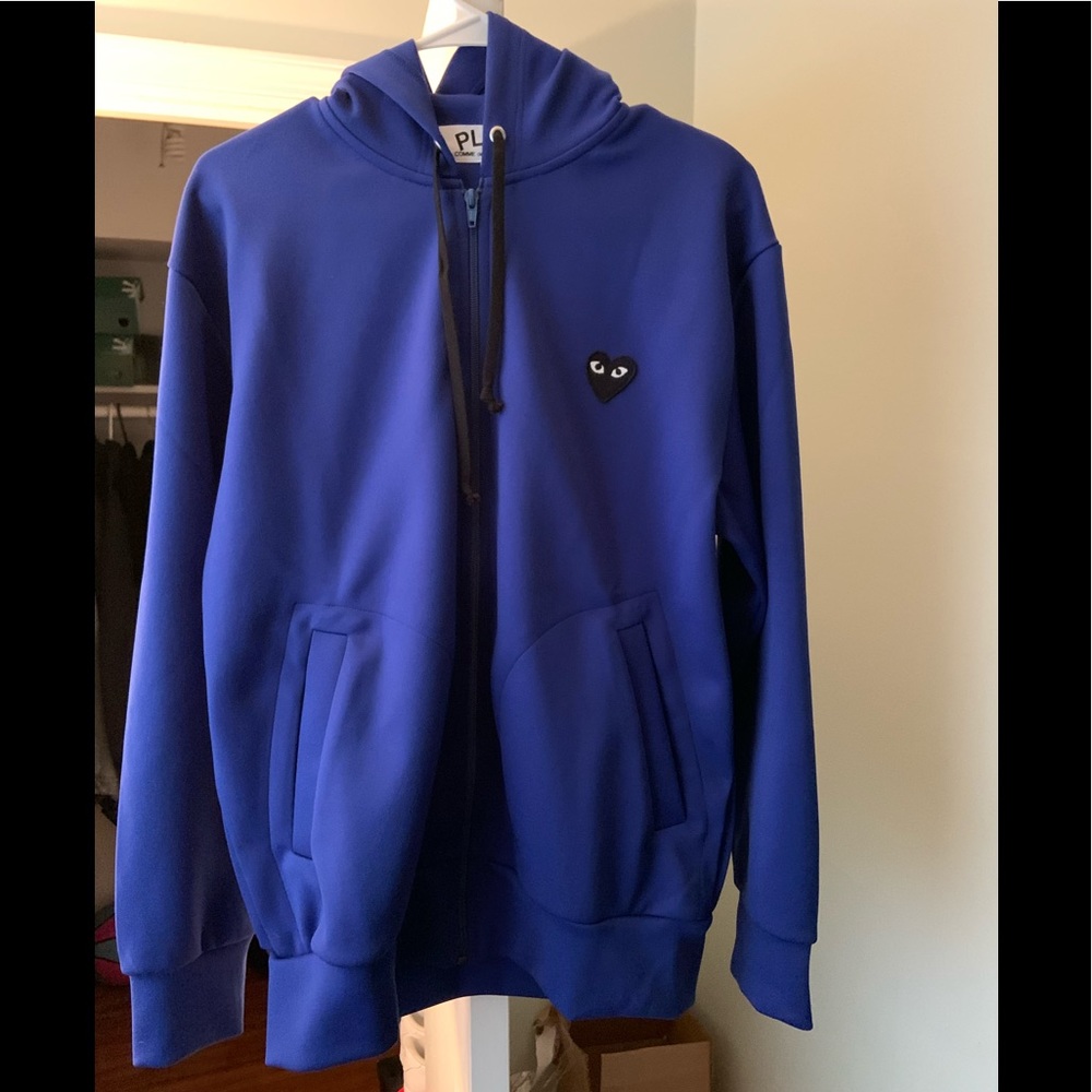 Comme Des Garçons Big Heart Zip-up Hoodie Size L